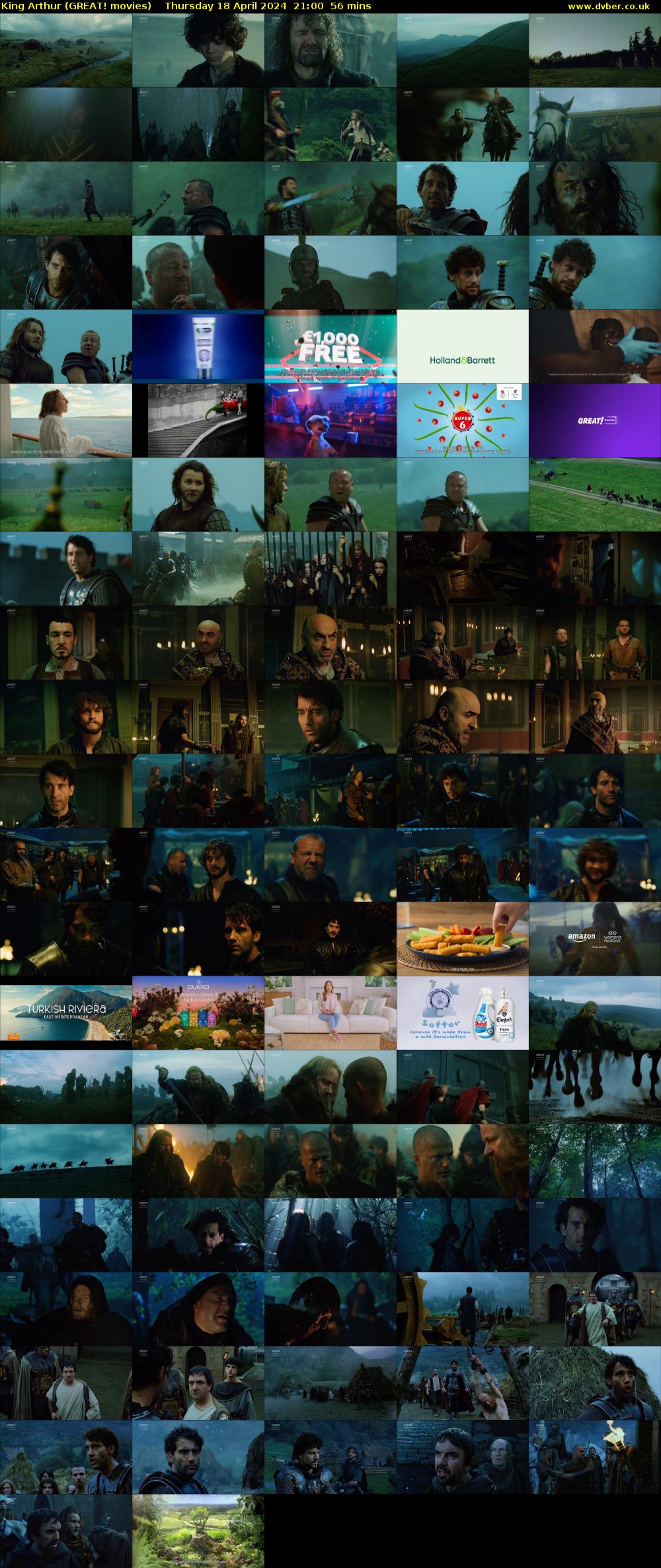 King Arthur (GREAT! movies) Thursday 18 April 2024 21:00 - 21:56