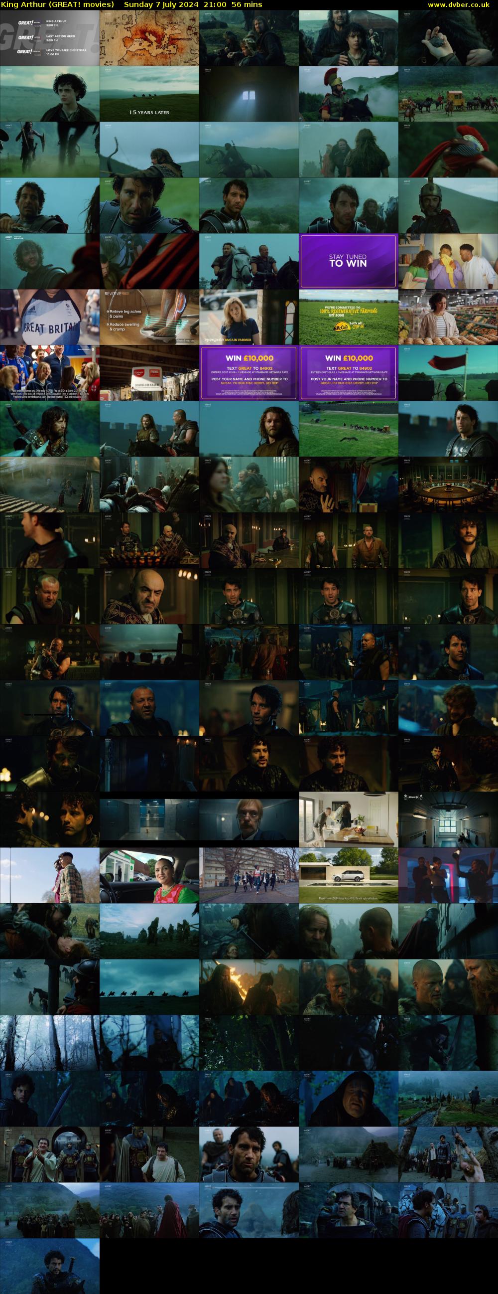 King Arthur (GREAT! movies) Sunday 7 July 2024 21:00 - 21:56