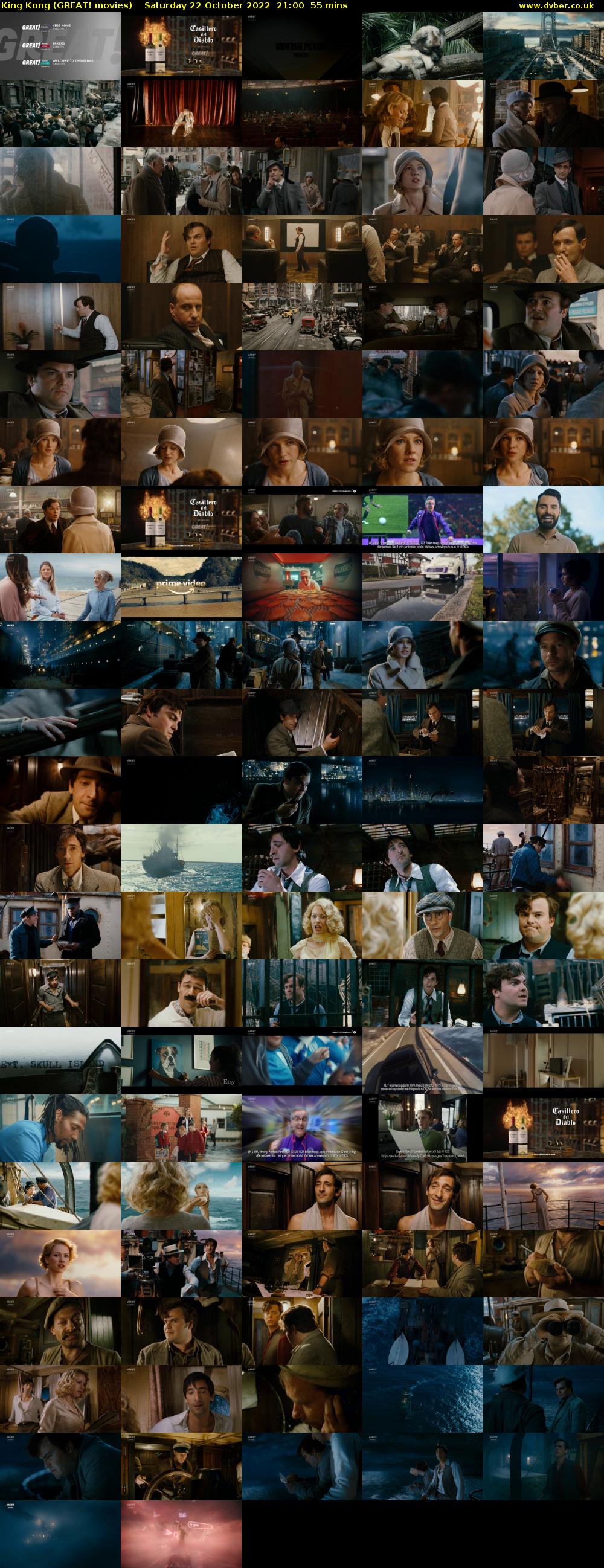 King Kong (GREAT! movies) Saturday 22 October 2022 21:00 - 21:55