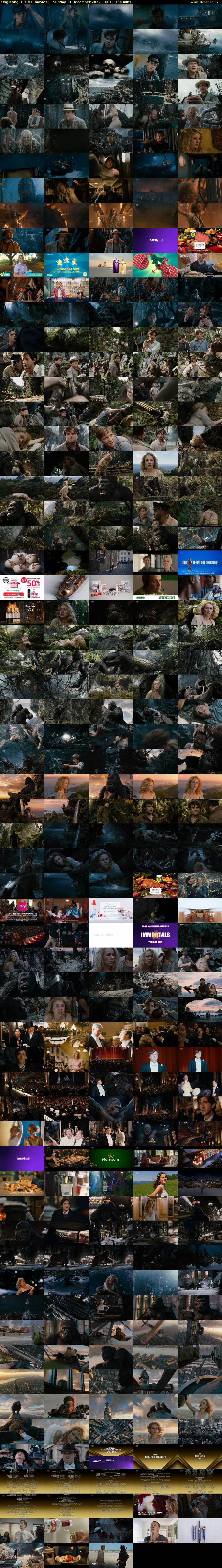 King Kong (GREAT! movies) Sunday 11 December 2022 16:31 - 19:05