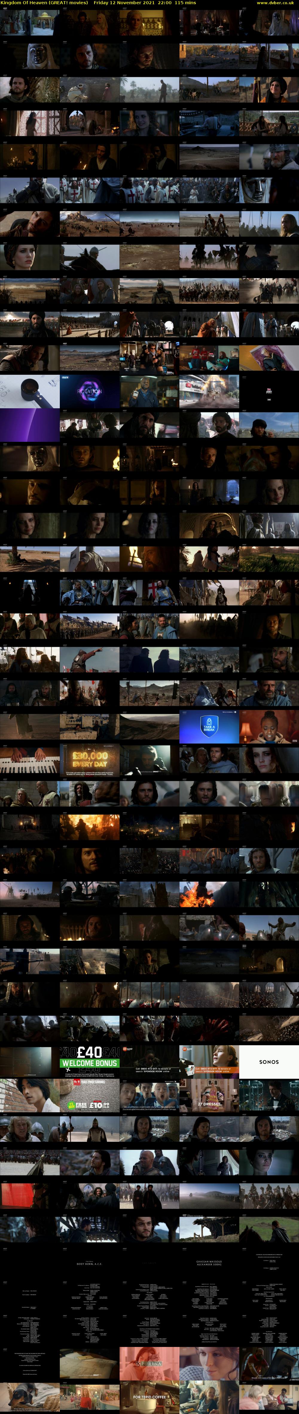Kingdom Of Heaven (GREAT! movies) Friday 12 November 2021 22:00 - 23:55