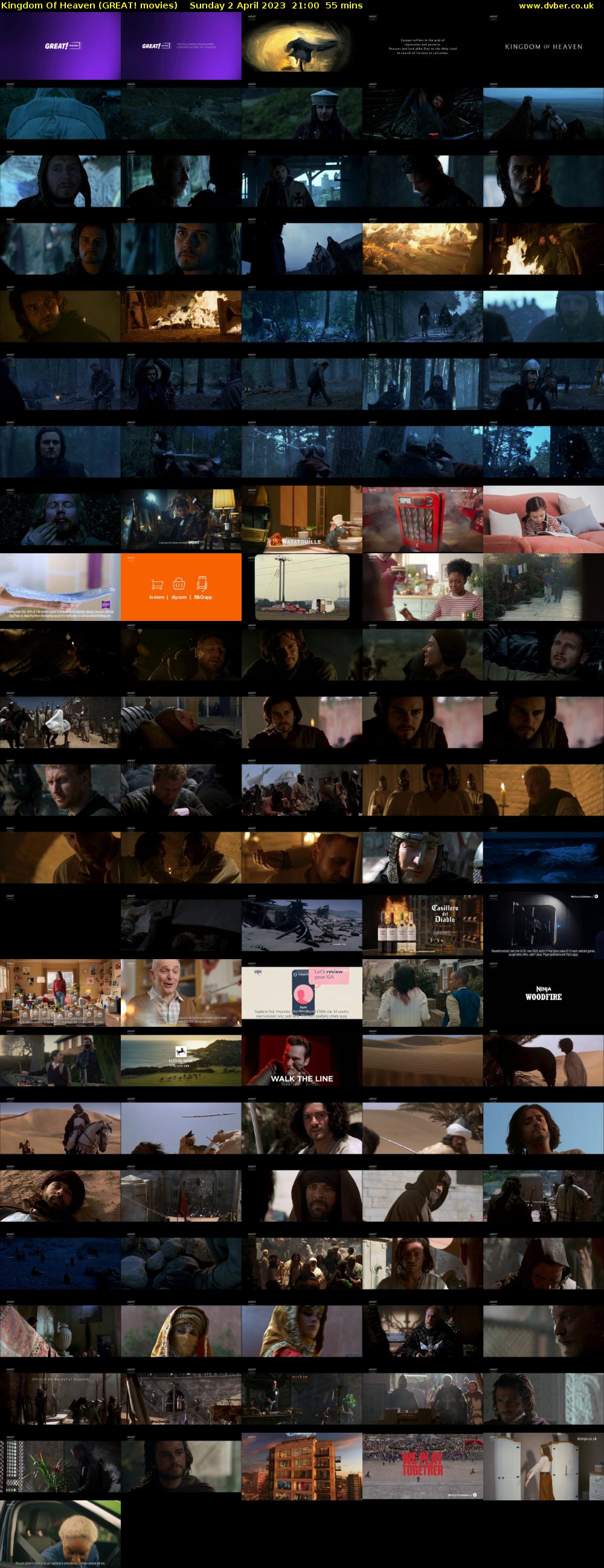 Kingdom Of Heaven (GREAT! movies) Sunday 2 April 2023 21:00 - 21:55