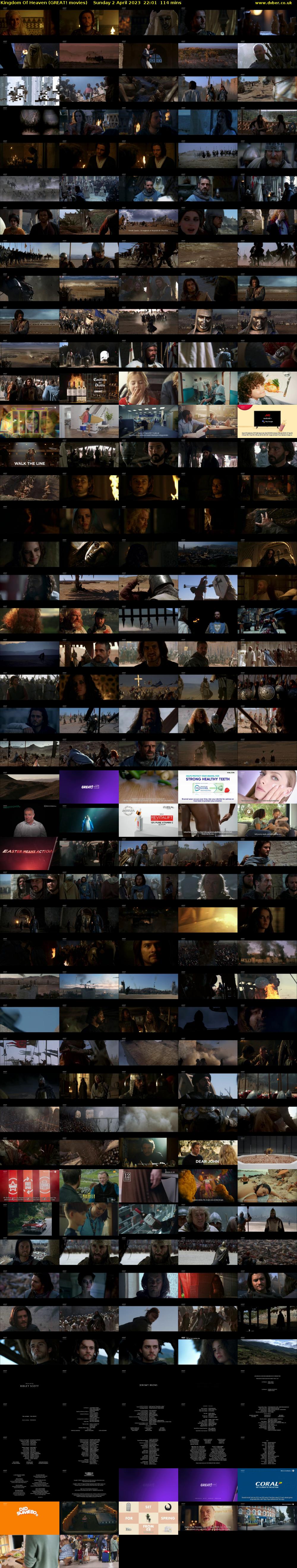 Kingdom Of Heaven (GREAT! movies) Sunday 2 April 2023 22:01 - 23:55