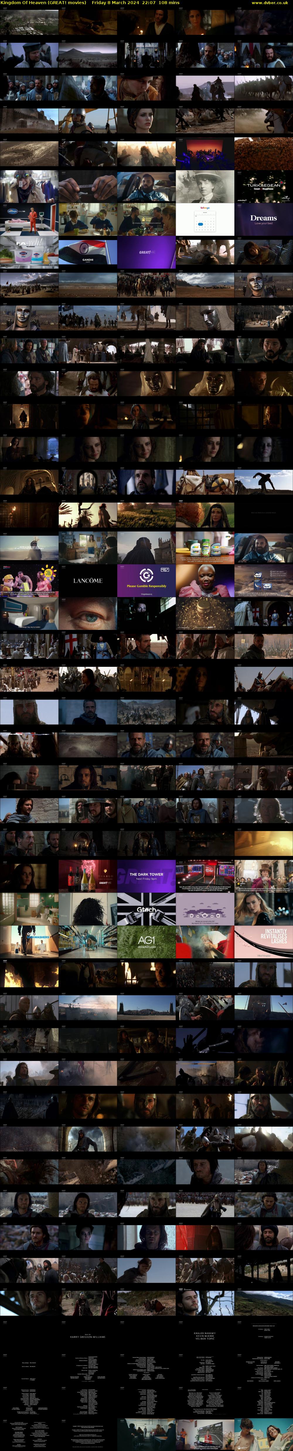 Kingdom Of Heaven (GREAT! movies) Friday 8 March 2024 22:07 - 23:55