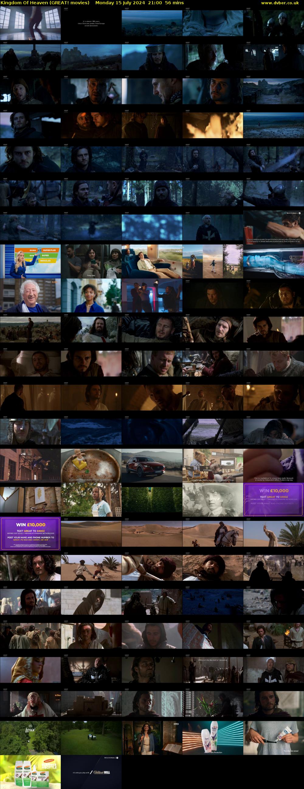 Kingdom Of Heaven (GREAT! movies) Monday 15 July 2024 21:00 - 21:56