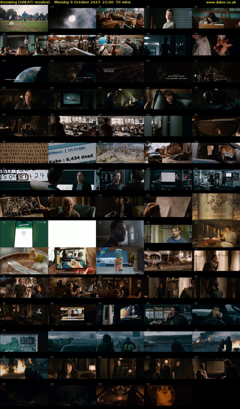 Knowing (GREAT! movies) Monday 9 October 2023 21:00 - 21:55