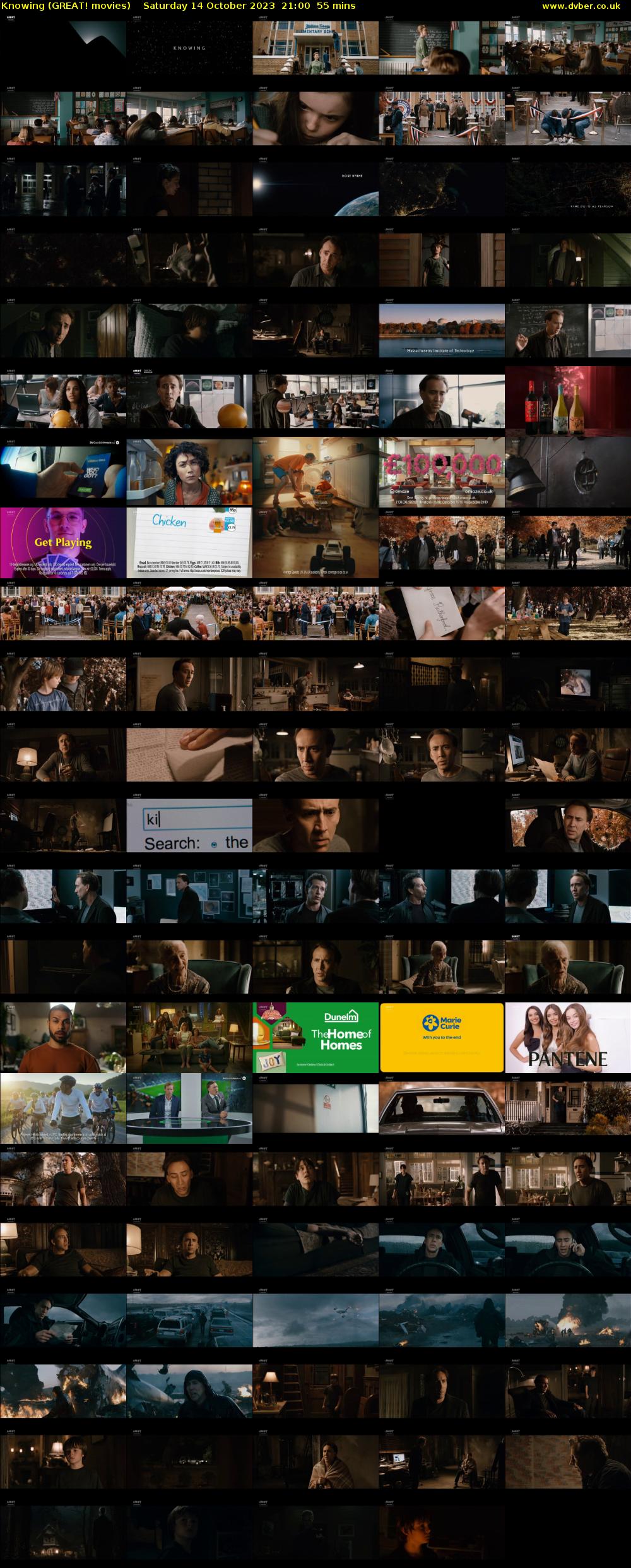Knowing (GREAT! movies) Saturday 14 October 2023 21:00 - 21:55