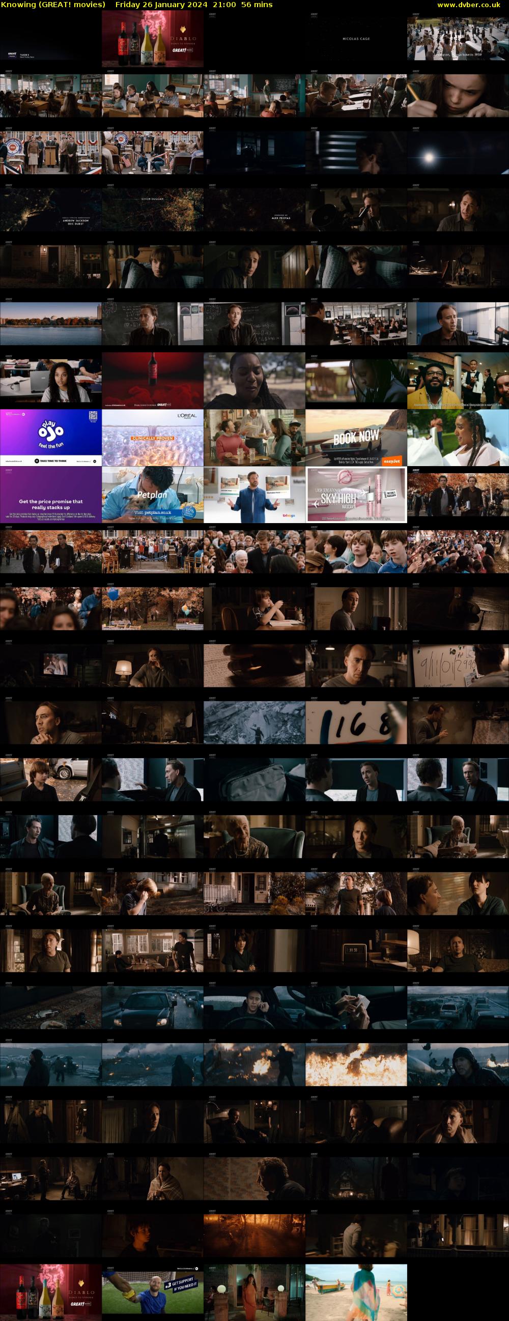 Knowing (GREAT! movies) Friday 26 January 2024 21:00 - 21:56