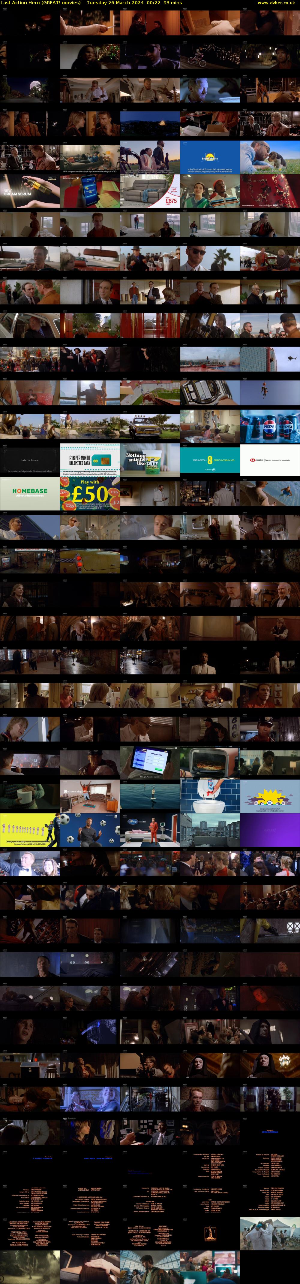 Last Action Hero (GREAT! movies) Tuesday 26 March 2024 00:22 - 01:55