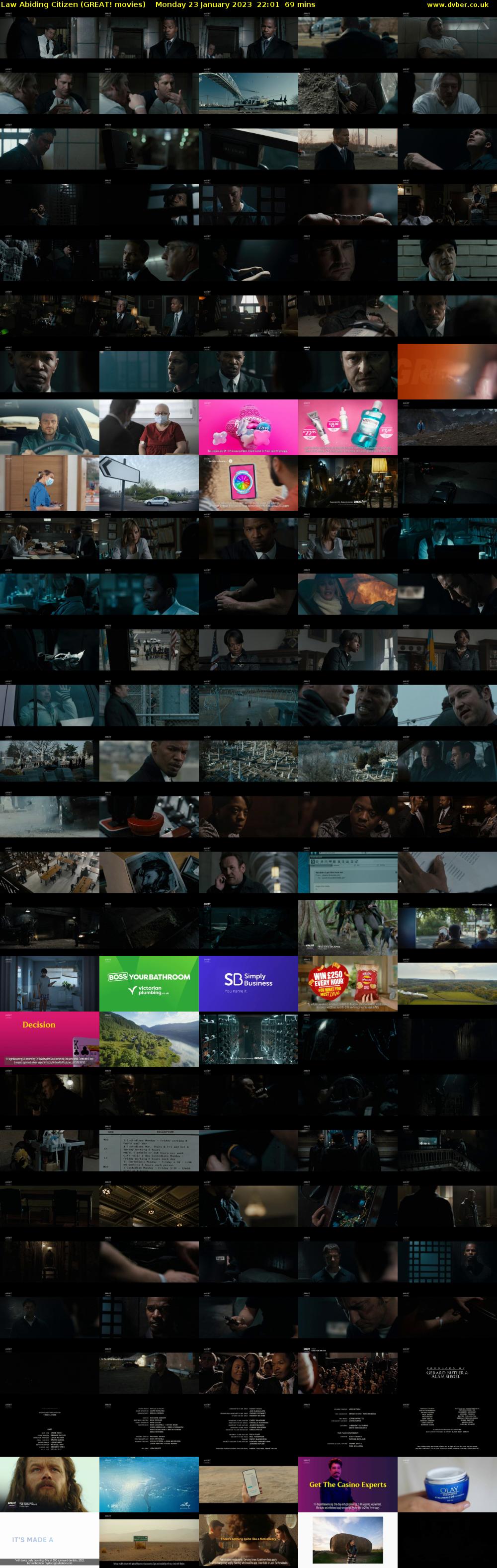 Law Abiding Citizen (GREAT! movies) Monday 23 January 2023 22:01 - 23:10