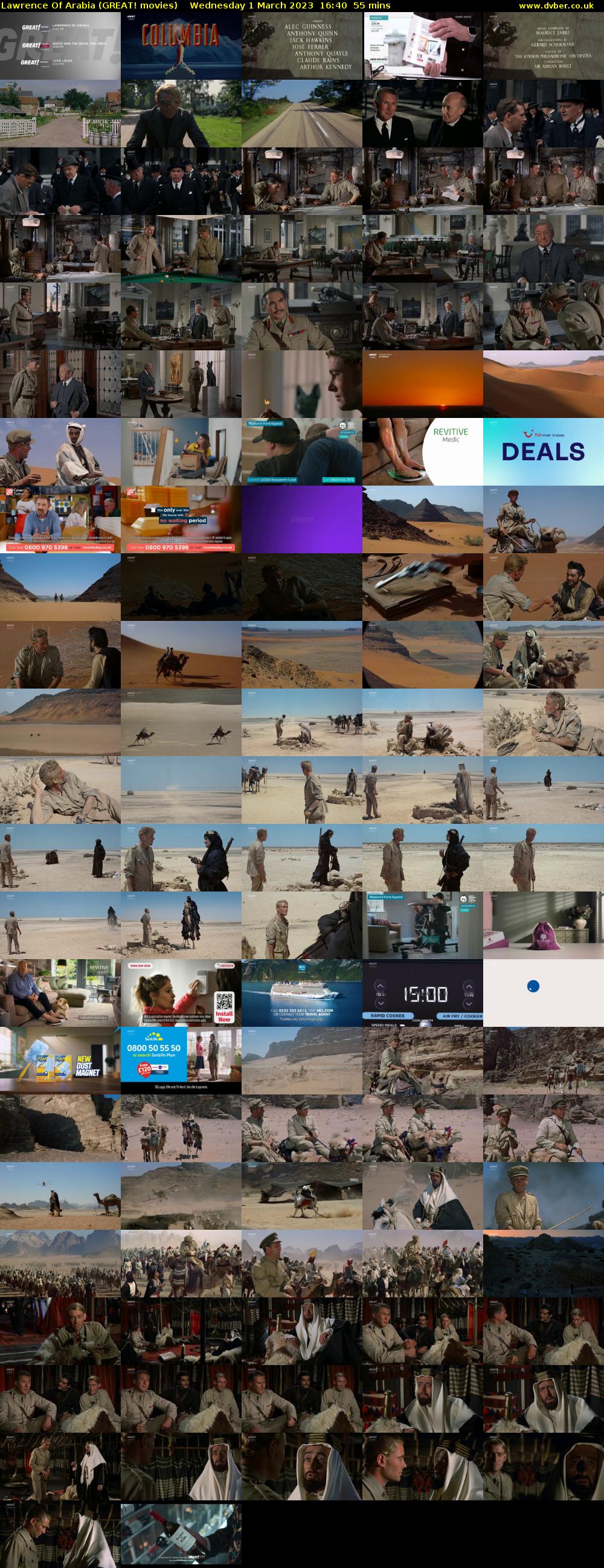 Lawrence Of Arabia (GREAT! movies) Wednesday 1 March 2023 16:40 - 17:35