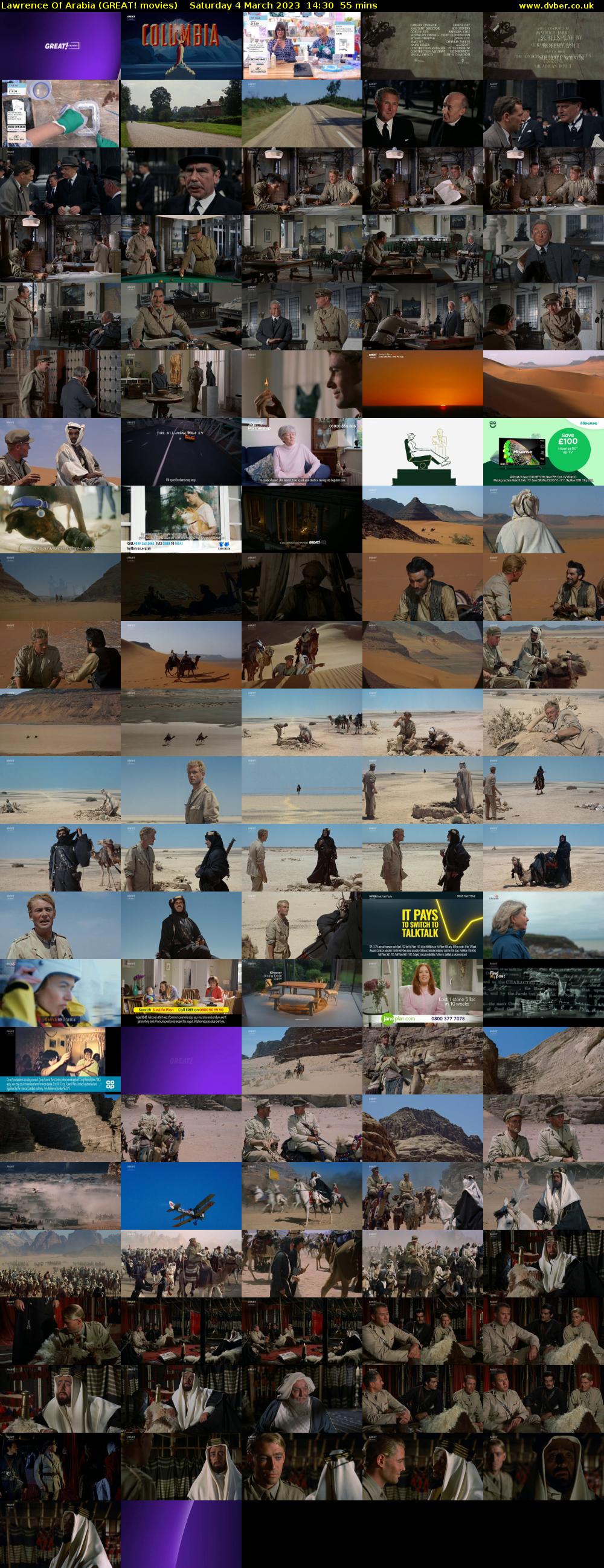 Lawrence Of Arabia (GREAT! movies) Saturday 4 March 2023 14:30 - 15:25