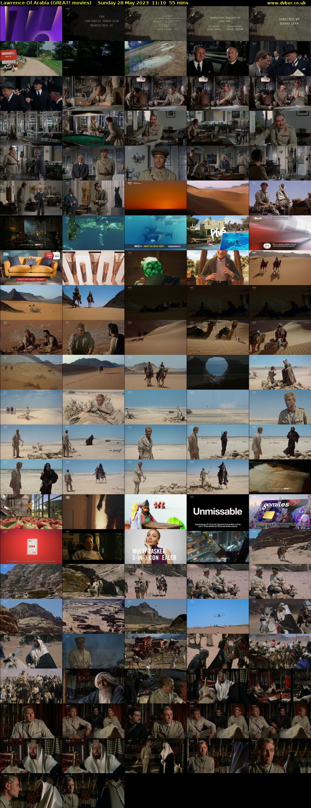 Lawrence Of Arabia (GREAT! movies) Sunday 28 May 2023 11:10 - 12:05