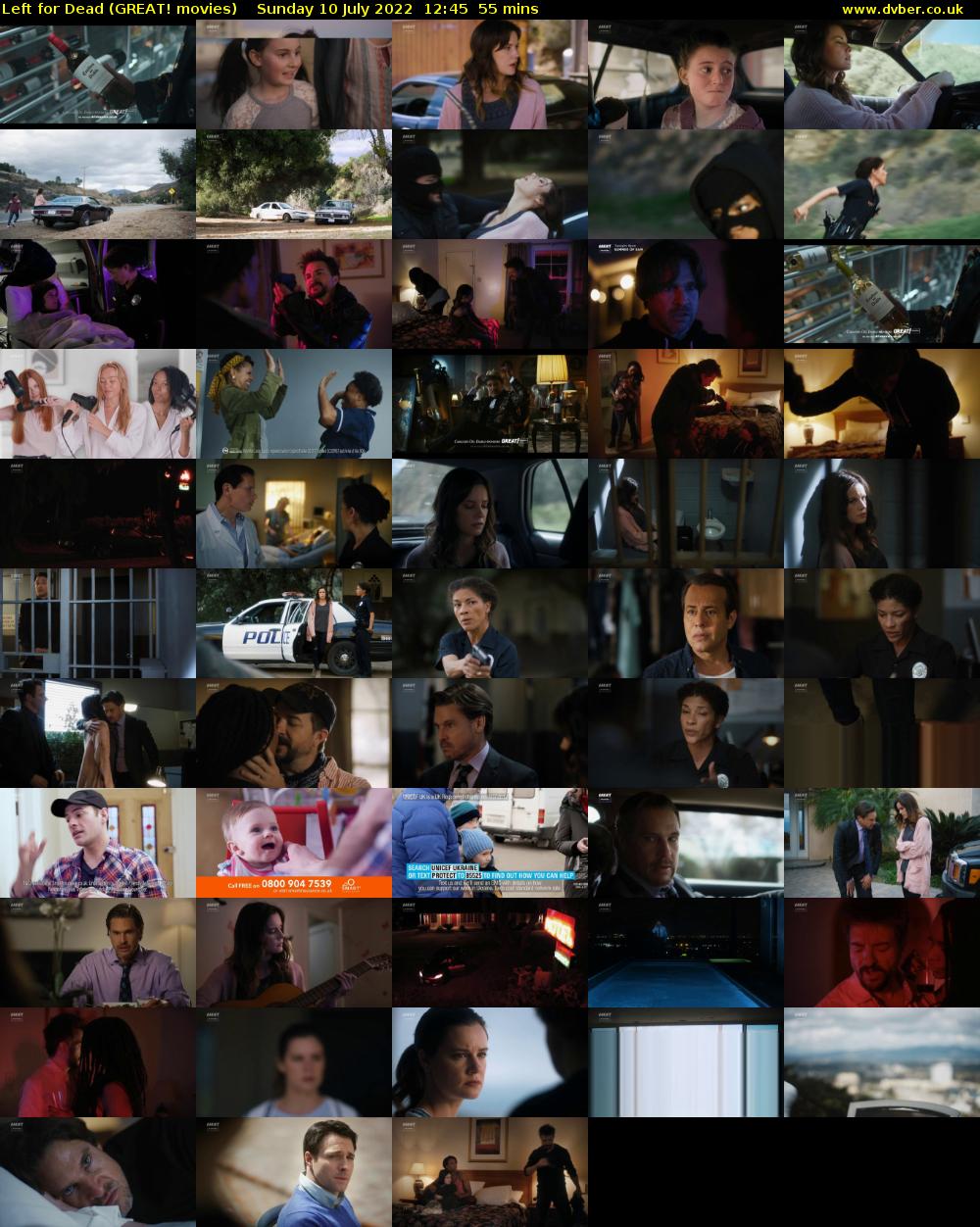 Left for Dead (GREAT! movies) Sunday 10 July 2022 12:45 - 13:40