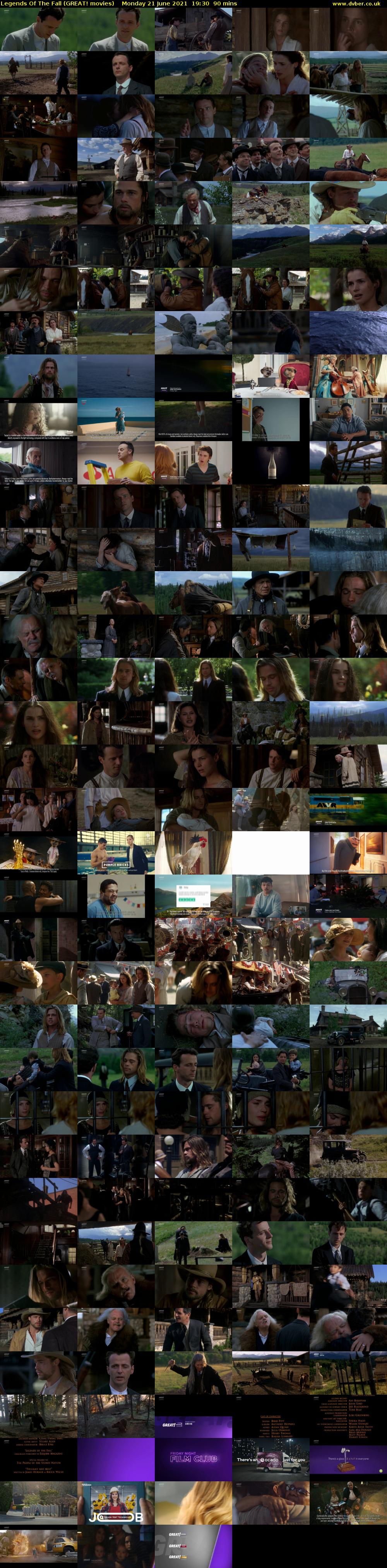 Legends Of The Fall (GREAT! movies) Monday 21 June 2021 19:30 - 21:00