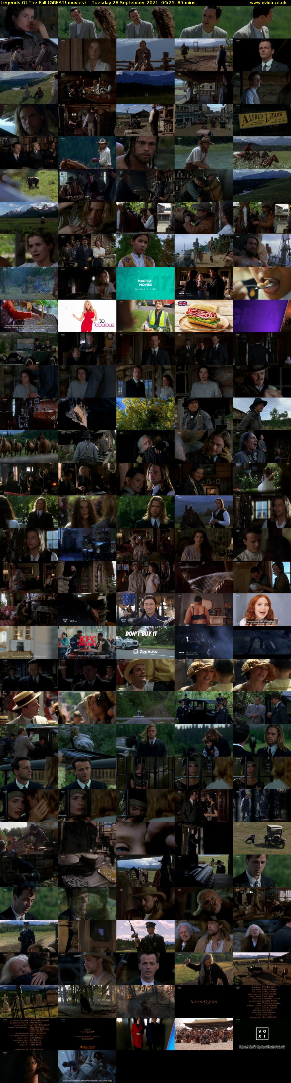 Legends Of The Fall (GREAT! movies) Tuesday 28 September 2021 04:25 - 05:50