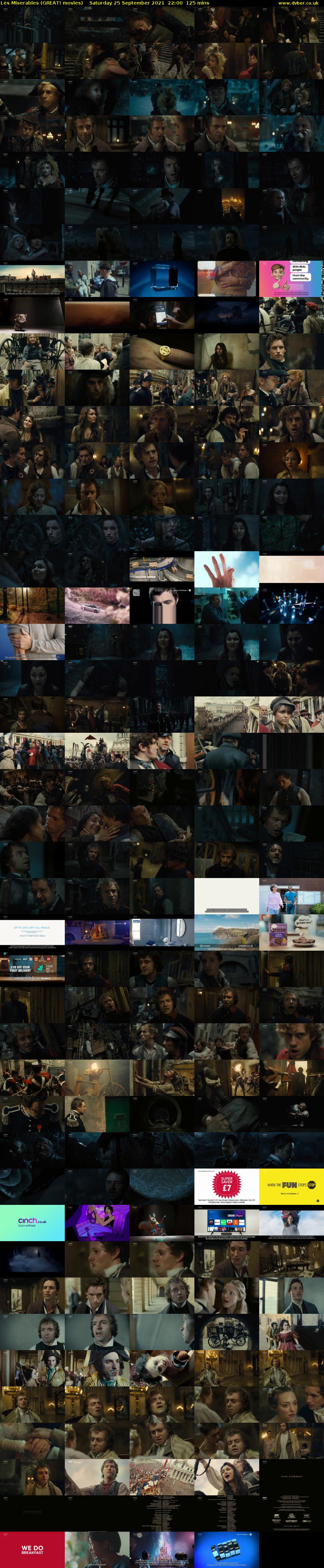 Les Miserables (GREAT! movies) Saturday 25 September 2021 22:00 - 00:05