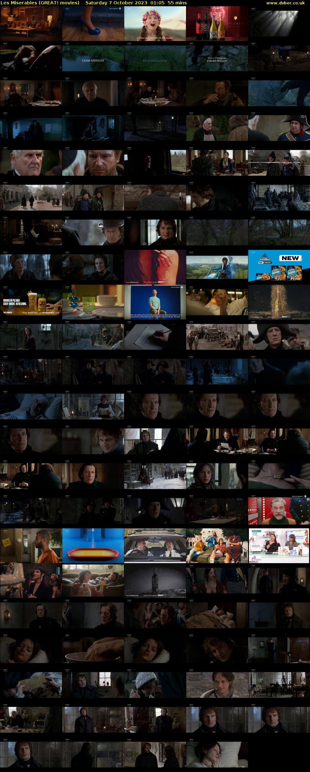 Les Miserables (GREAT! movies) Saturday 7 October 2023 01:05 - 02:00