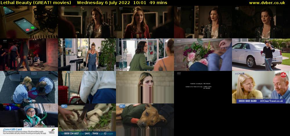 Lethal Beauty (GREAT! movies) Wednesday 6 July 2022 10:01 - 10:50