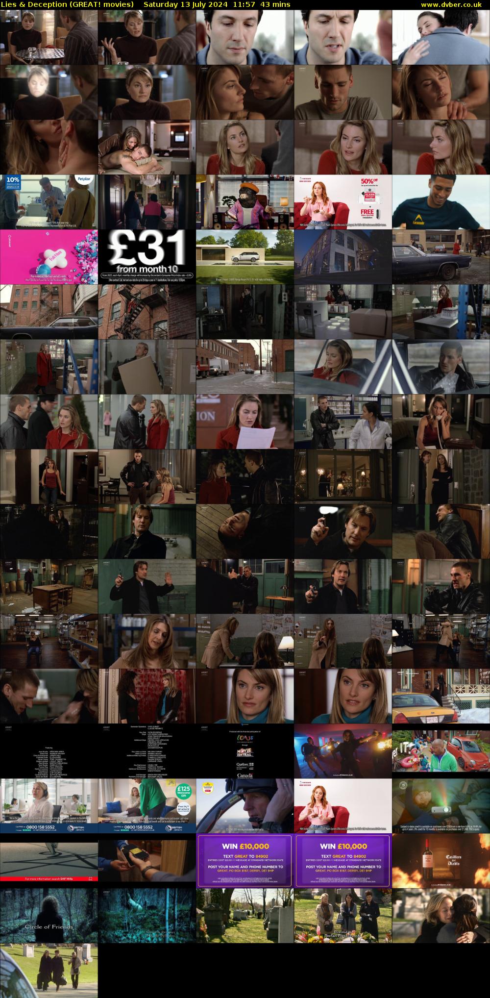 Lies & Deception (GREAT! movies) Saturday 13 July 2024 11:57 - 12:40
