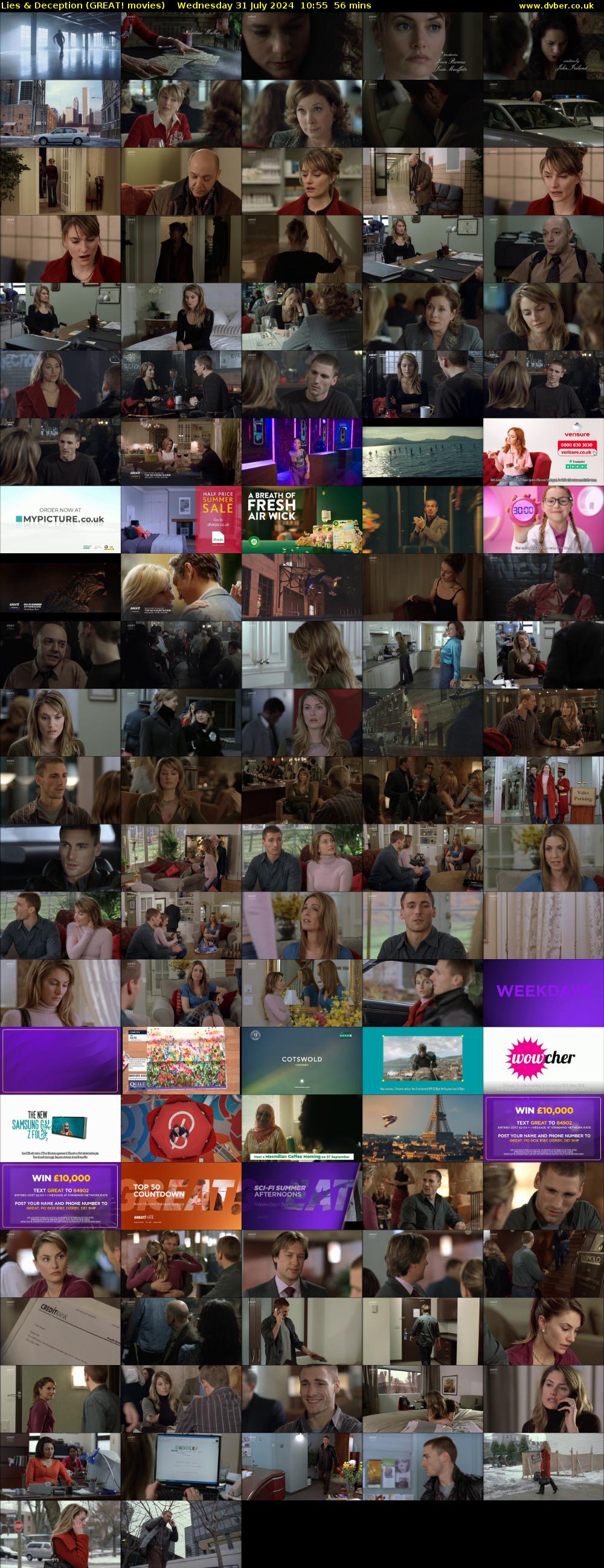 Lies & Deception (GREAT! movies) Wednesday 31 July 2024 10:55 - 11:51