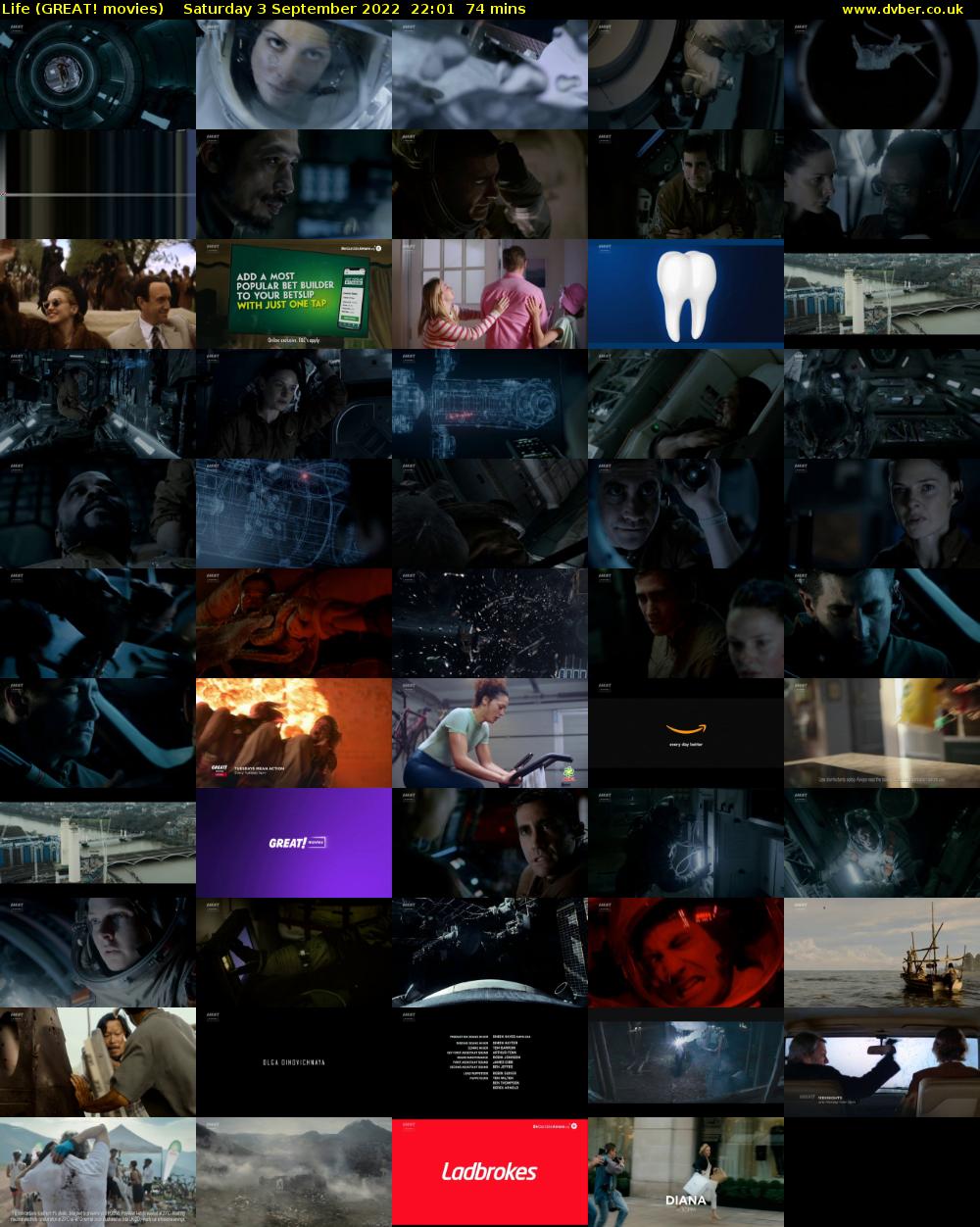 Life (GREAT! movies) Saturday 3 September 2022 22:01 - 23:15