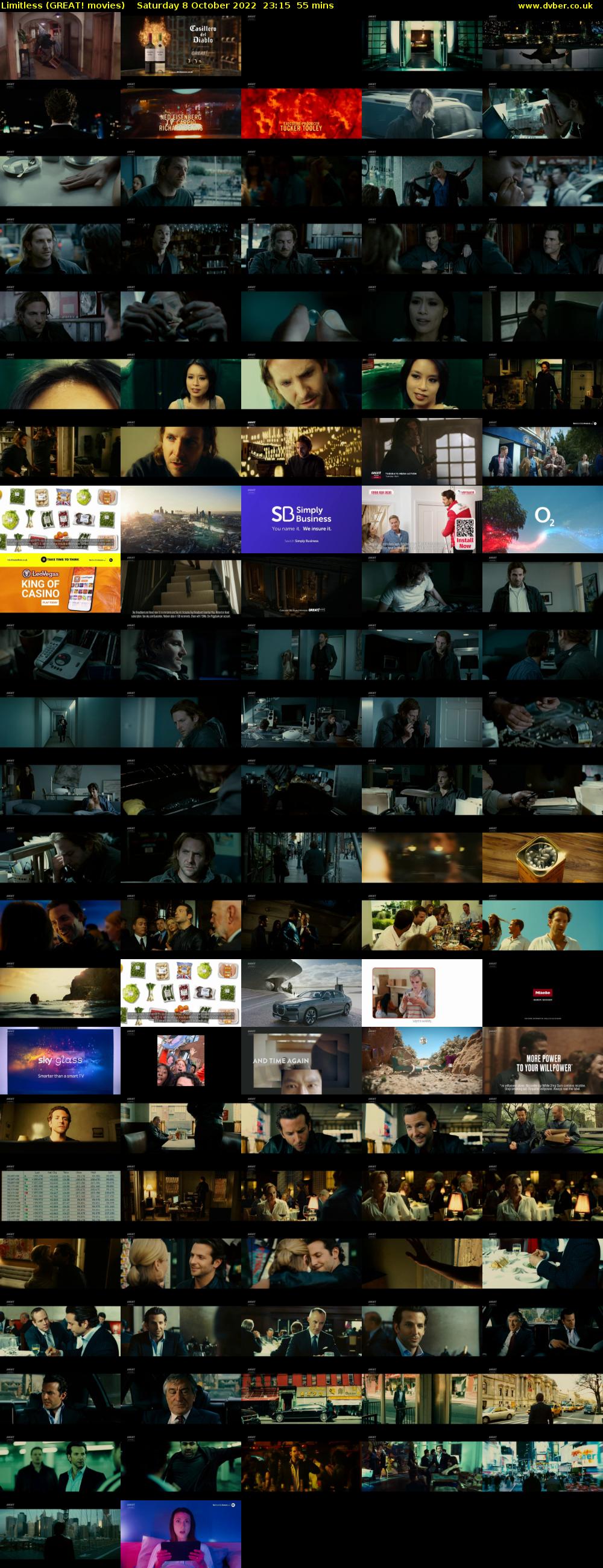Limitless (GREAT! movies) Saturday 8 October 2022 23:15 - 00:10