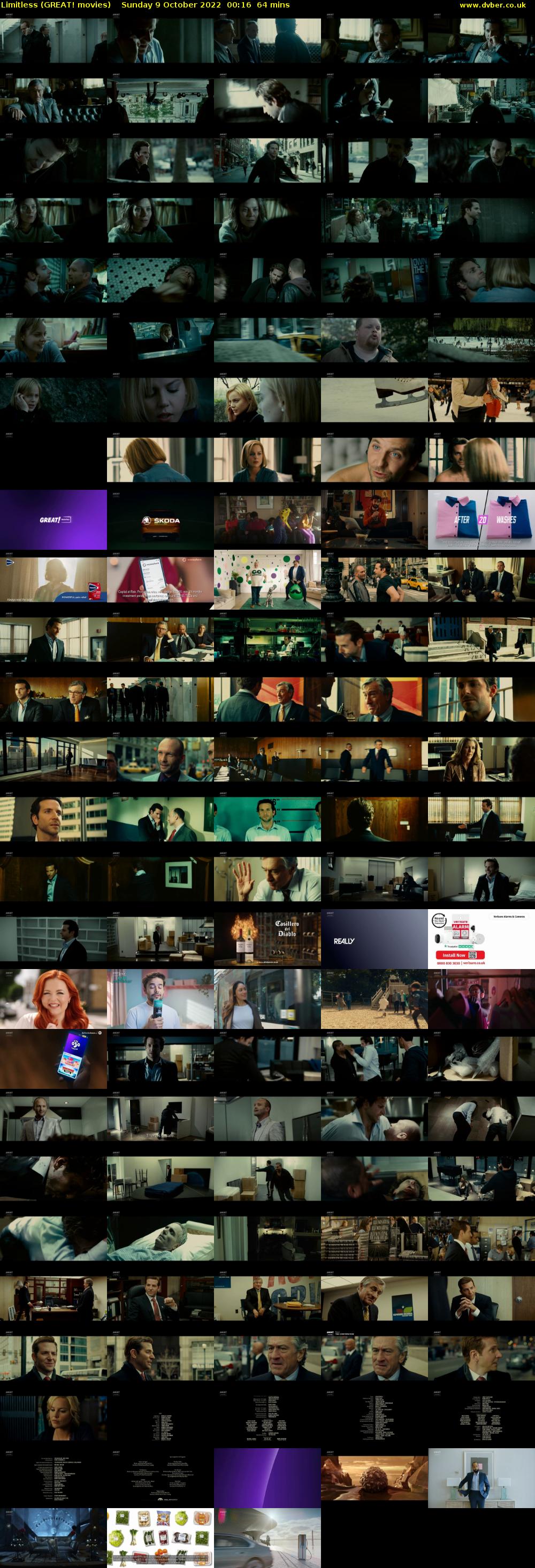 Limitless (GREAT! movies) Sunday 9 October 2022 00:16 - 01:20