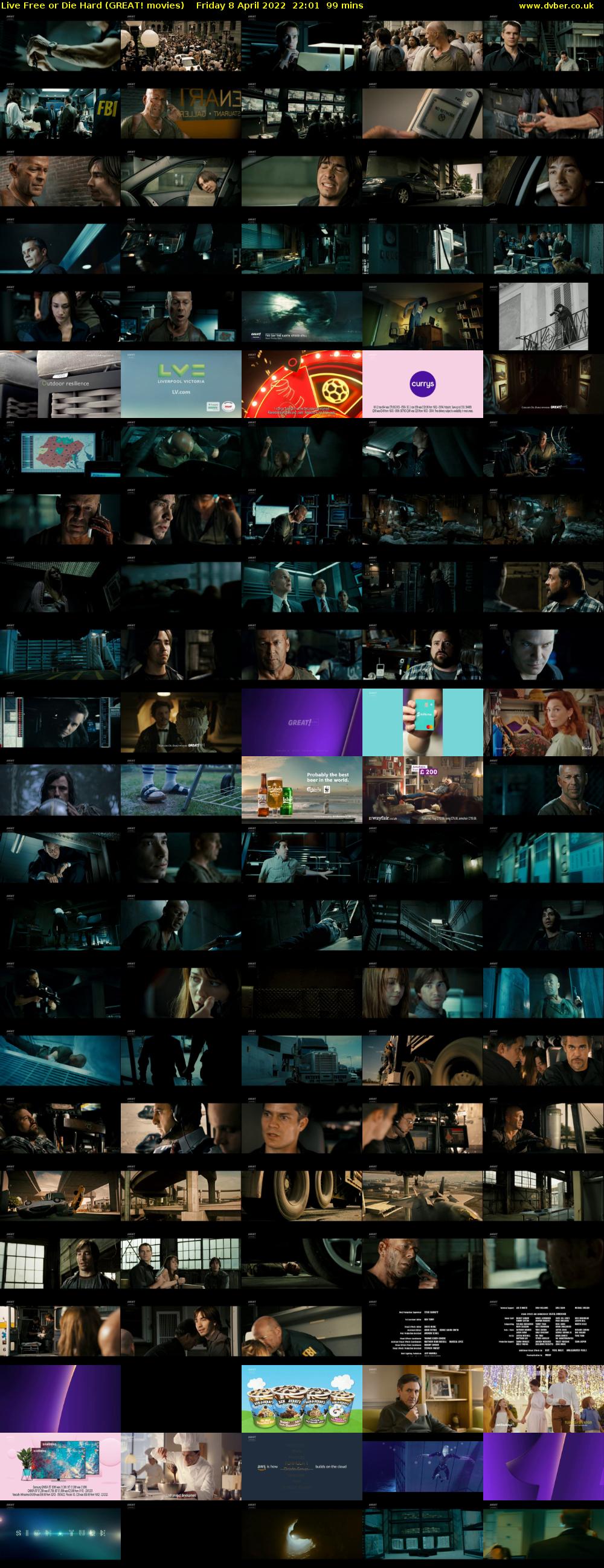Live Free or Die Hard (GREAT! movies) Friday 8 April 2022 22:01 - 23:40