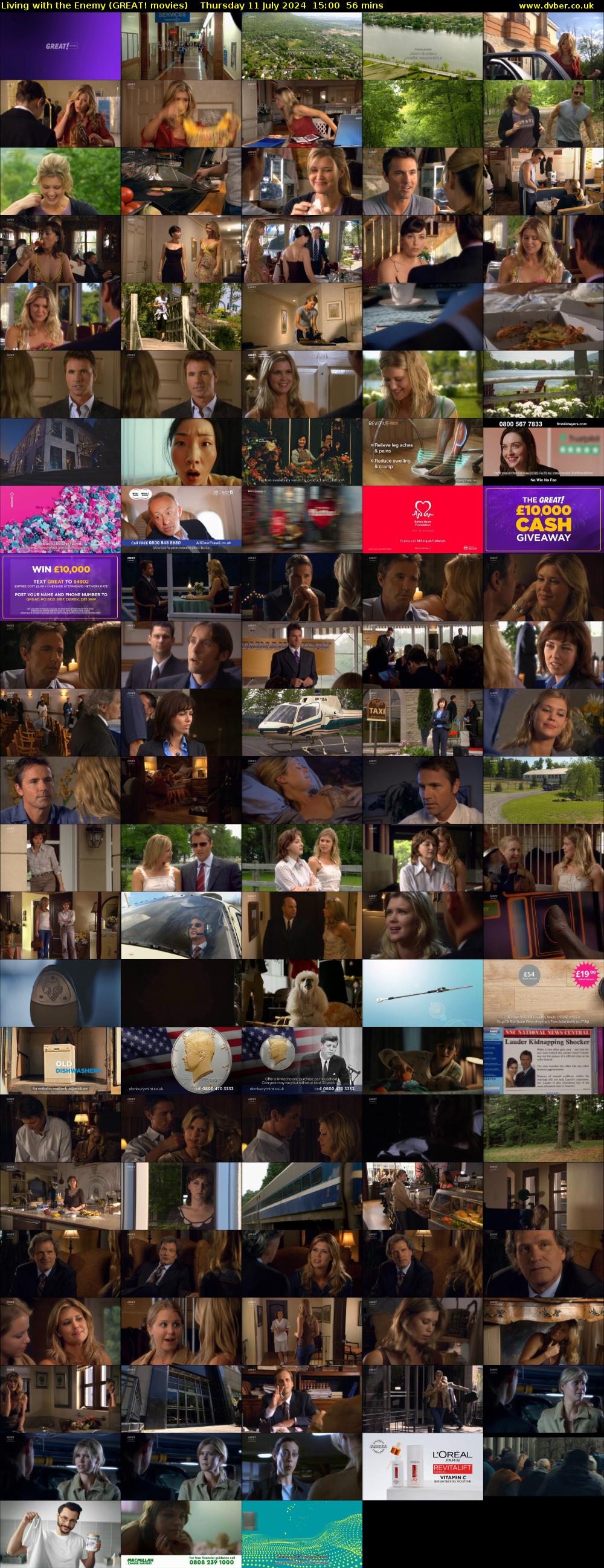 Living with the Enemy (GREAT! movies) Thursday 11 July 2024 15:00 - 15:56