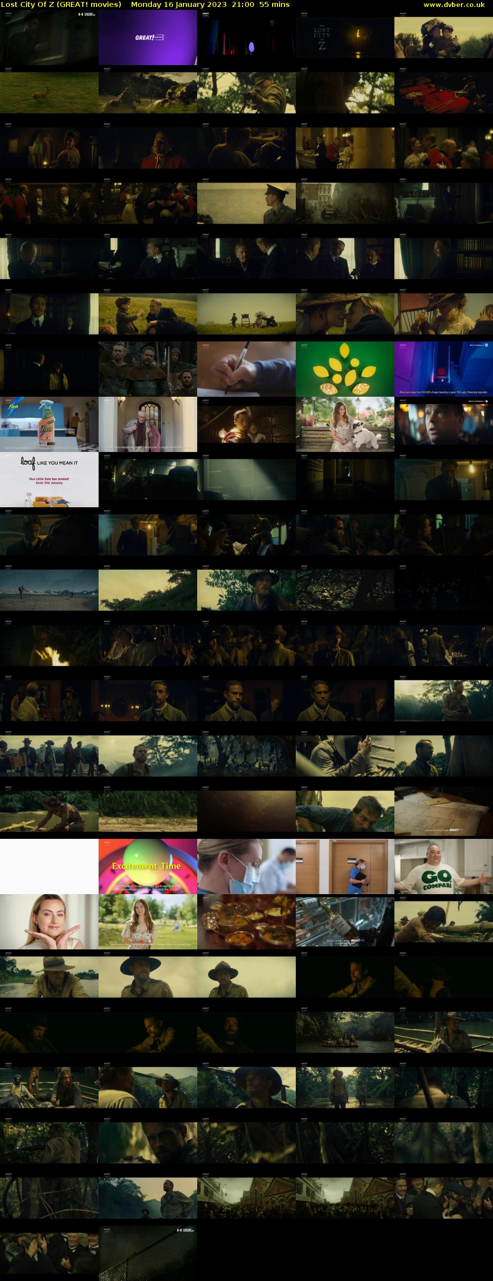 Lost City Of Z (GREAT! movies) Monday 16 January 2023 21:00 - 21:55