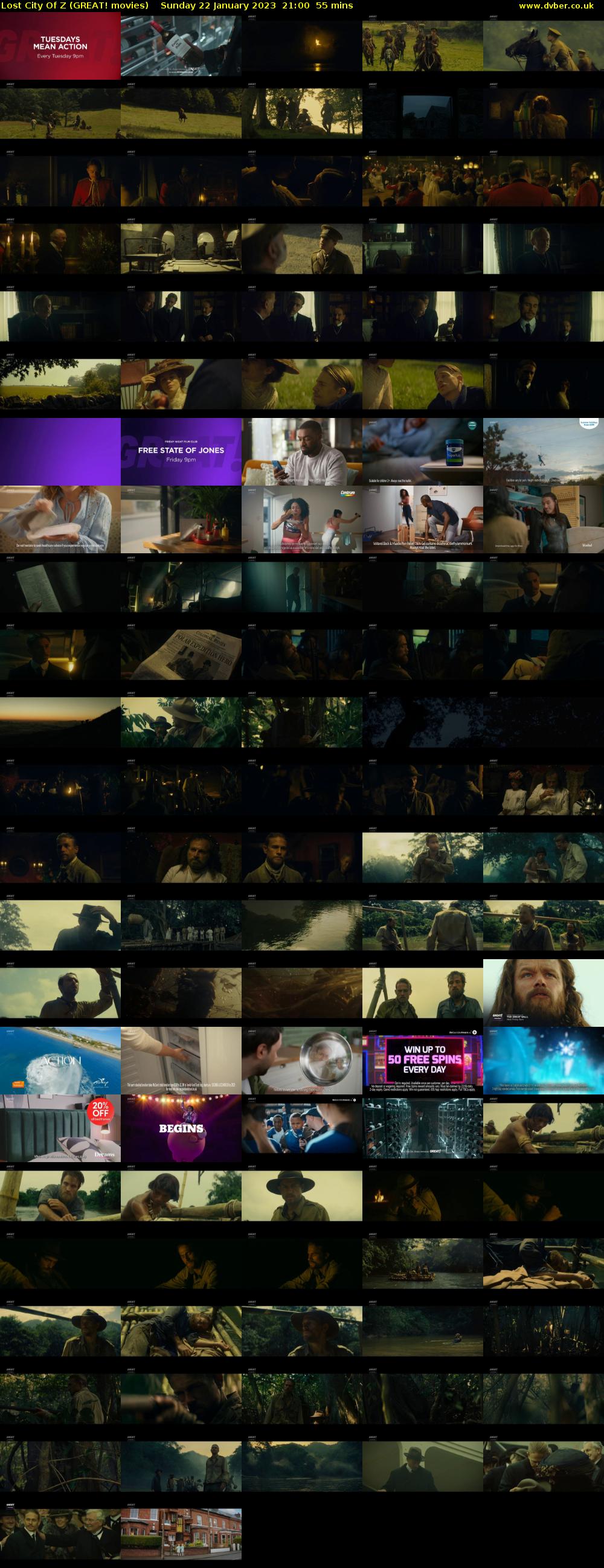 Lost City Of Z (GREAT! movies) Sunday 22 January 2023 21:00 - 21:55