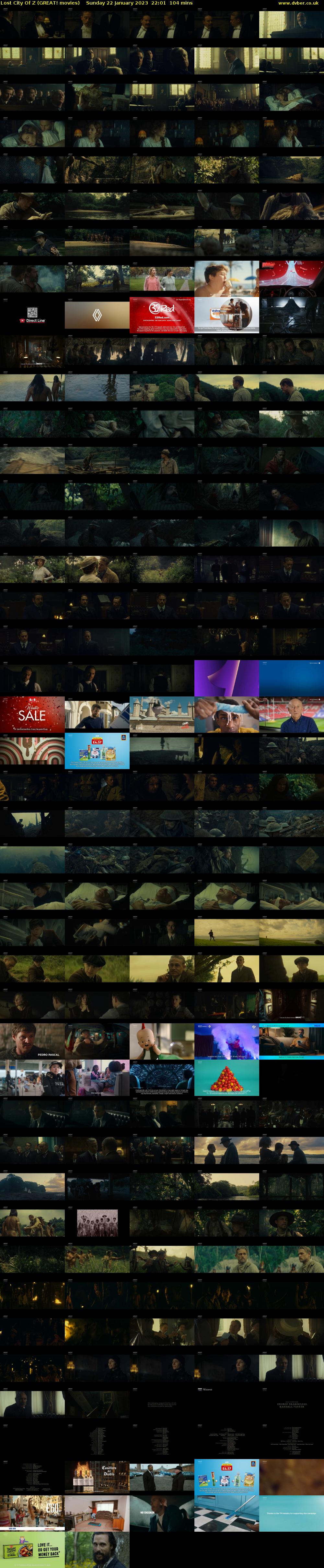 Lost City Of Z (GREAT! movies) Sunday 22 January 2023 22:01 - 23:45