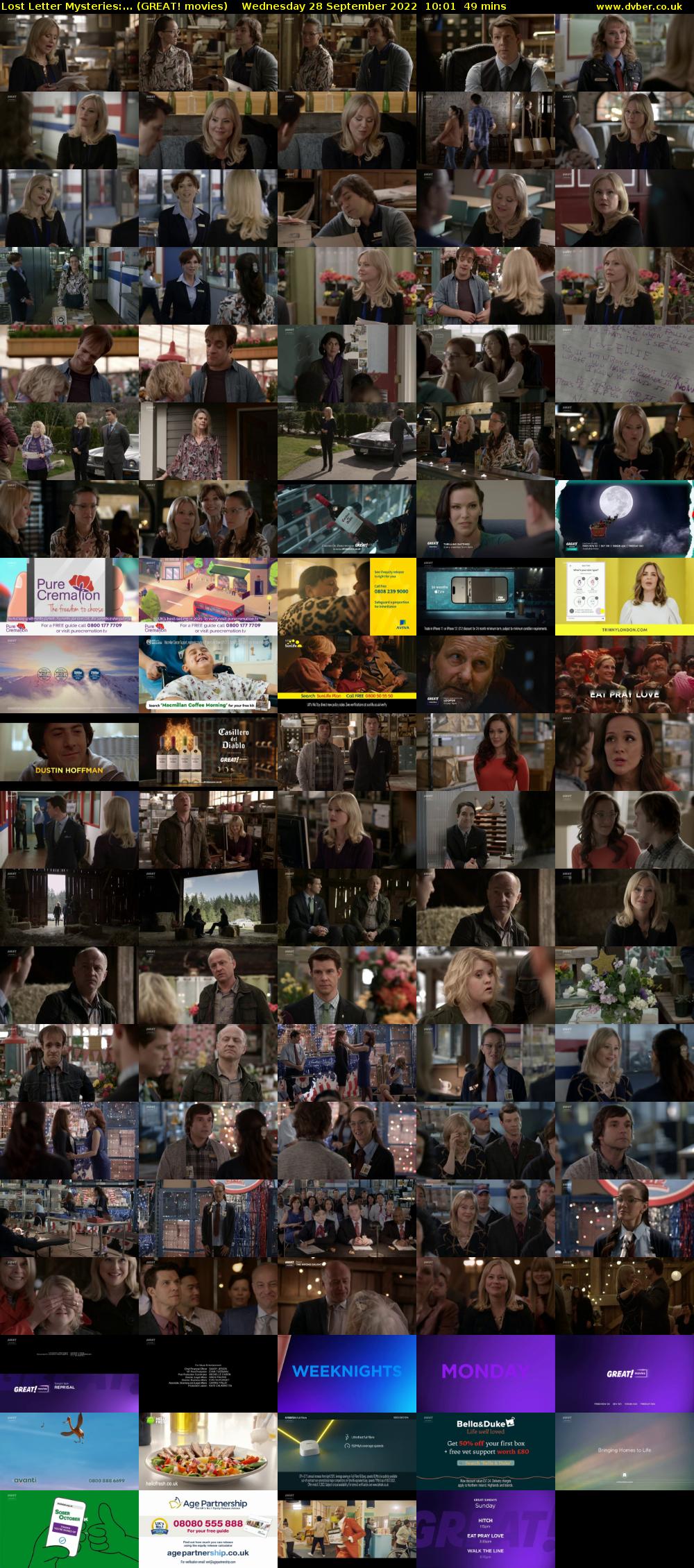 Lost Letter Mysteries:... (GREAT! movies) Wednesday 28 September 2022 10:01 - 10:50