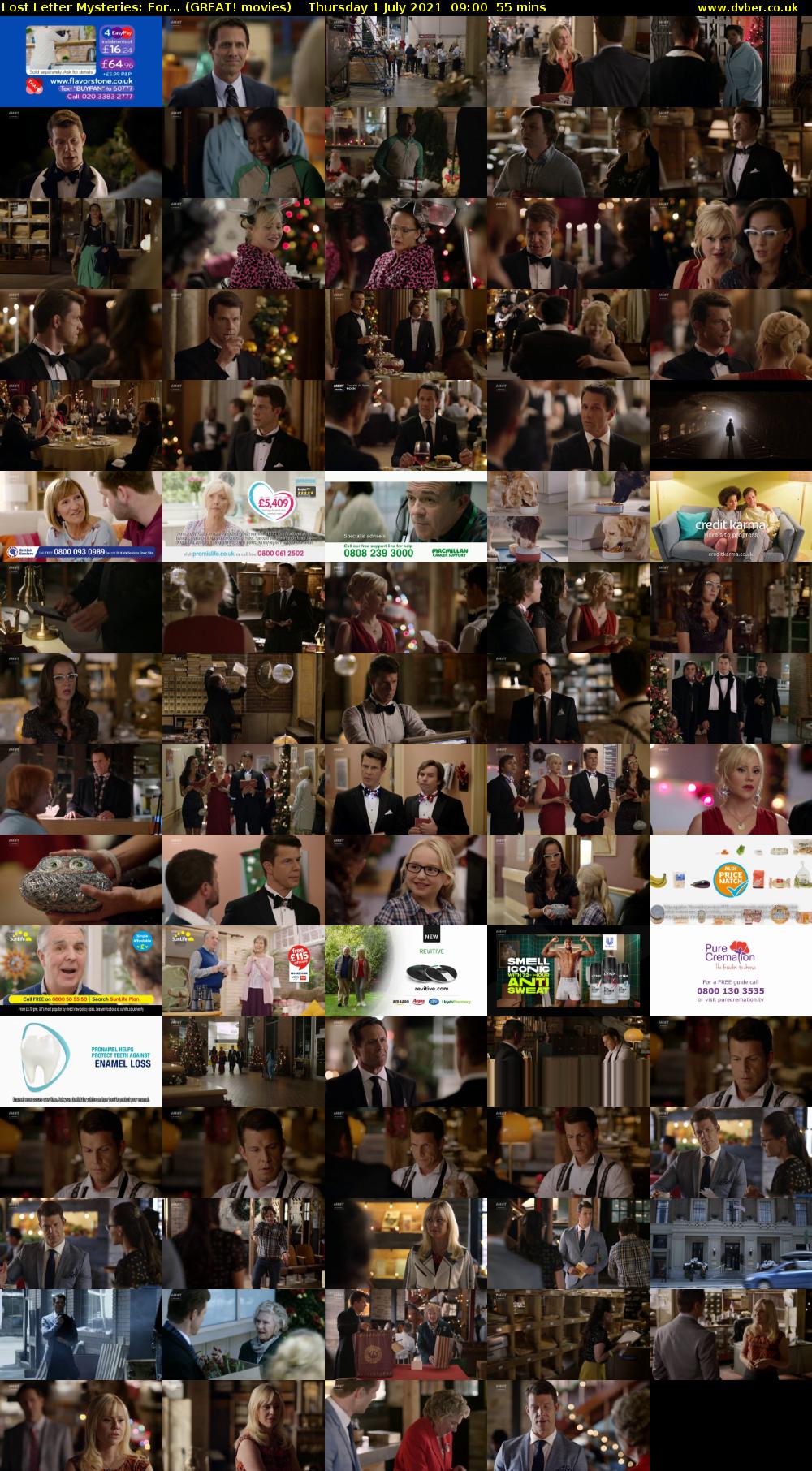 Lost Letter Mysteries: For... (GREAT! movies) Thursday 1 July 2021 09:00 - 09:55