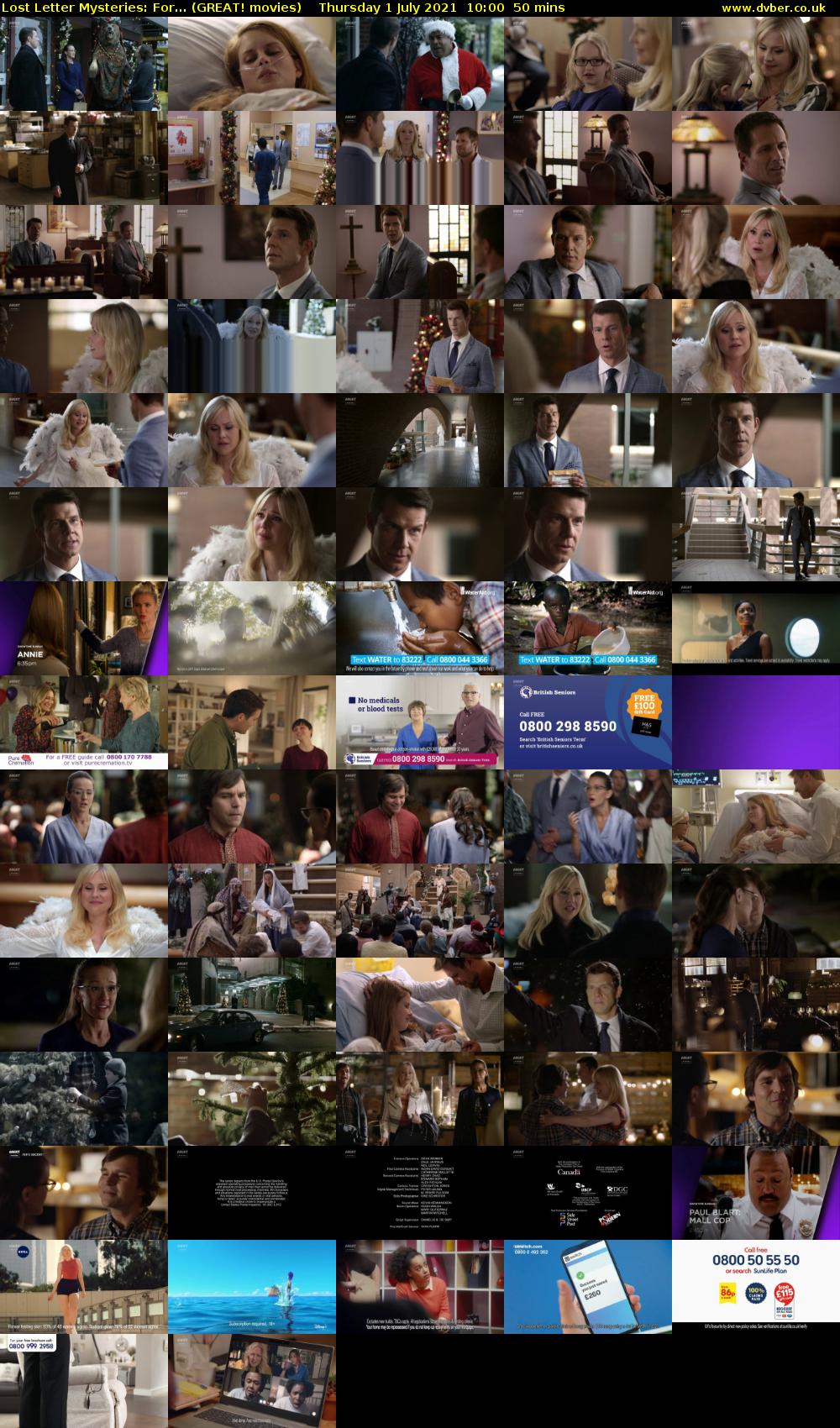 Lost Letter Mysteries: For... (GREAT! movies) Thursday 1 July 2021 10:00 - 10:50
