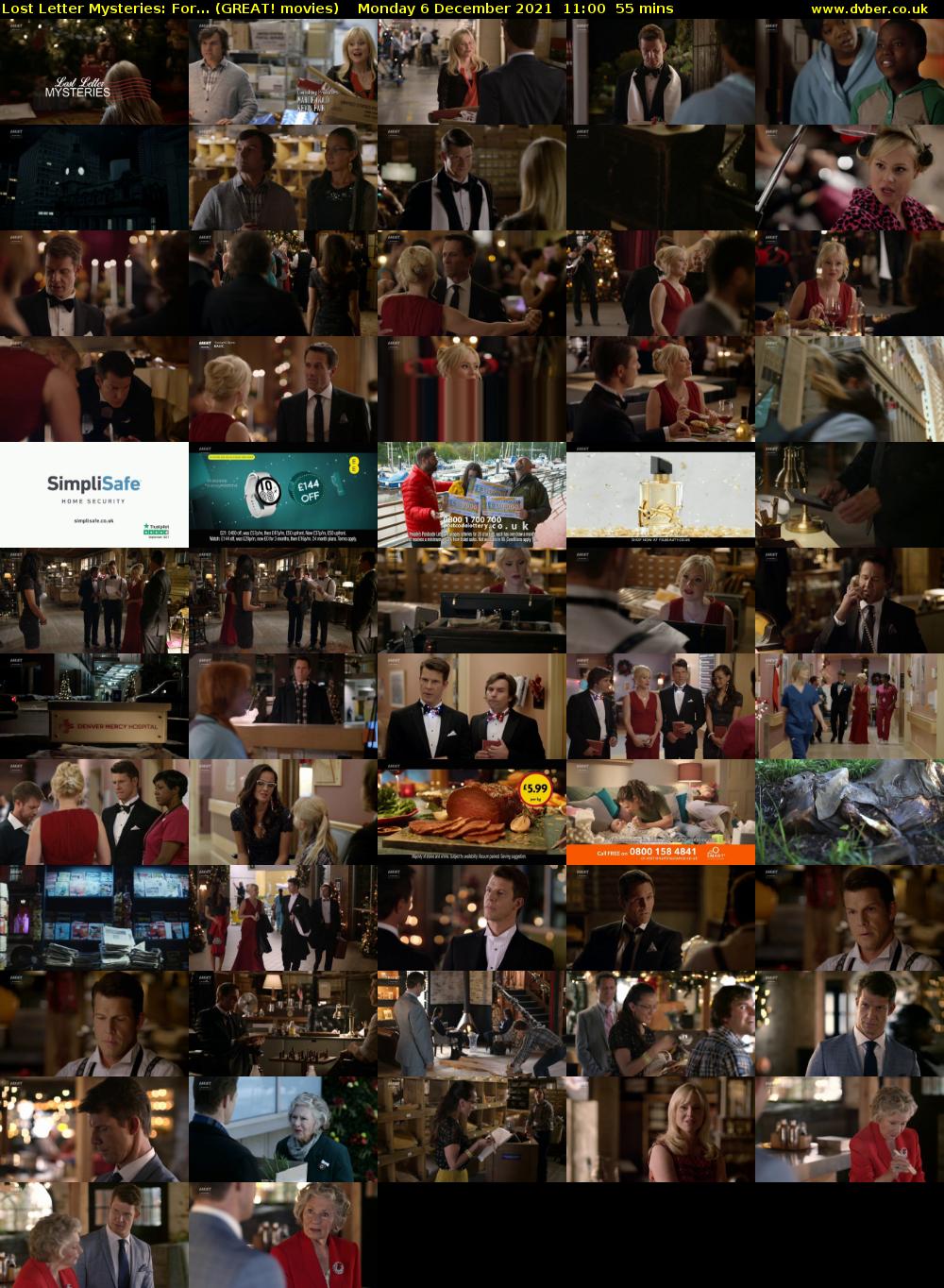 Lost Letter Mysteries: For... (GREAT! movies) Monday 6 December 2021 11:00 - 11:55