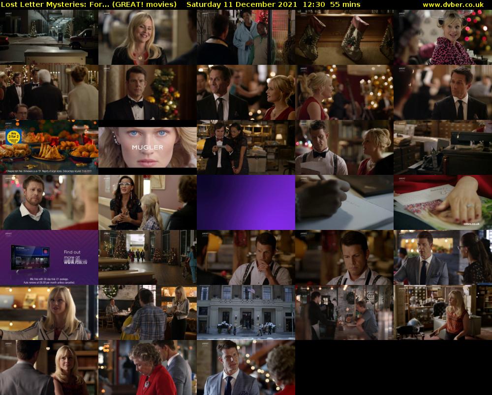Lost Letter Mysteries: For... (GREAT! movies) Saturday 11 December 2021 12:30 - 13:25
