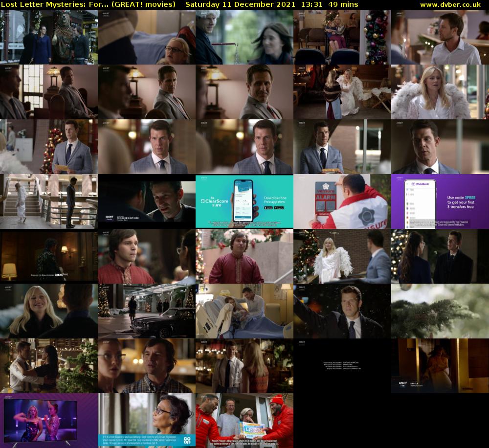 Lost Letter Mysteries: For... (GREAT! movies) Saturday 11 December 2021 13:31 - 14:20