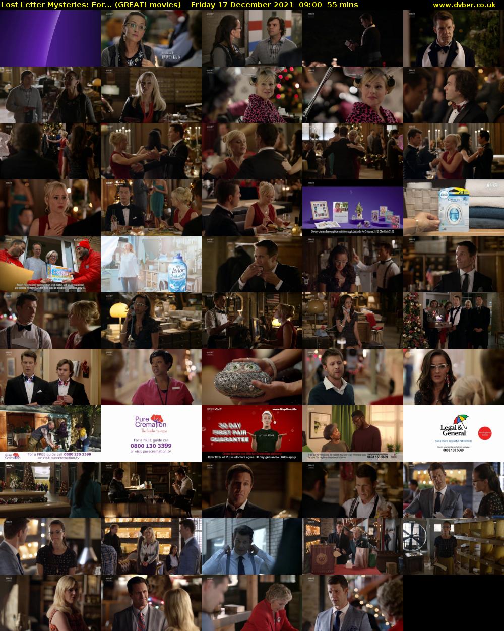 Lost Letter Mysteries: For... (GREAT! movies) Friday 17 December 2021 09:00 - 09:55