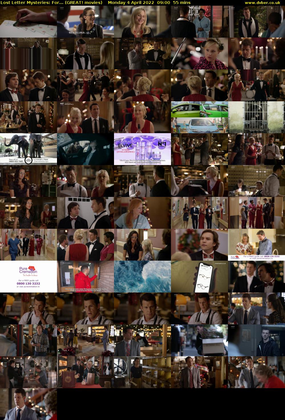 Lost Letter Mysteries: For... (GREAT! movies) Monday 4 April 2022 09:00 - 09:55