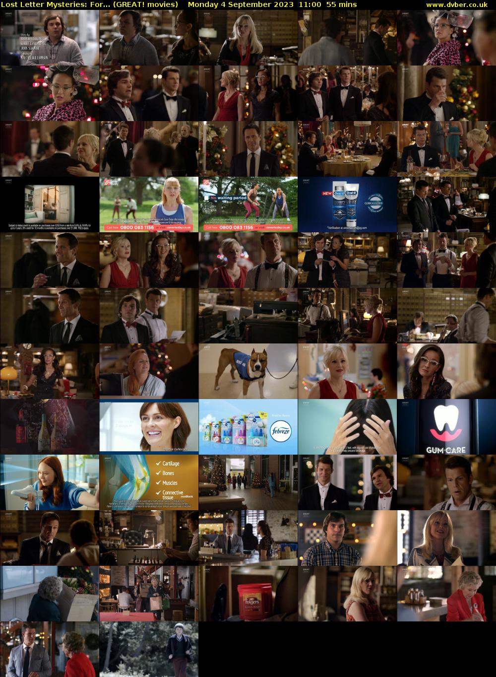 Lost Letter Mysteries: For... (GREAT! movies) Monday 4 September 2023 11:00 - 11:55
