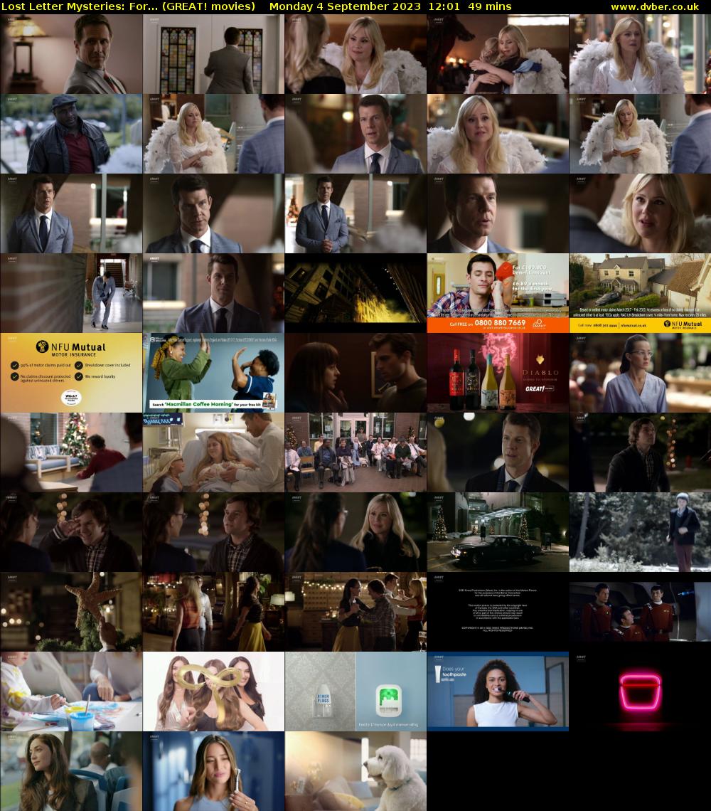 Lost Letter Mysteries: For... (GREAT! movies) Monday 4 September 2023 12:01 - 12:50