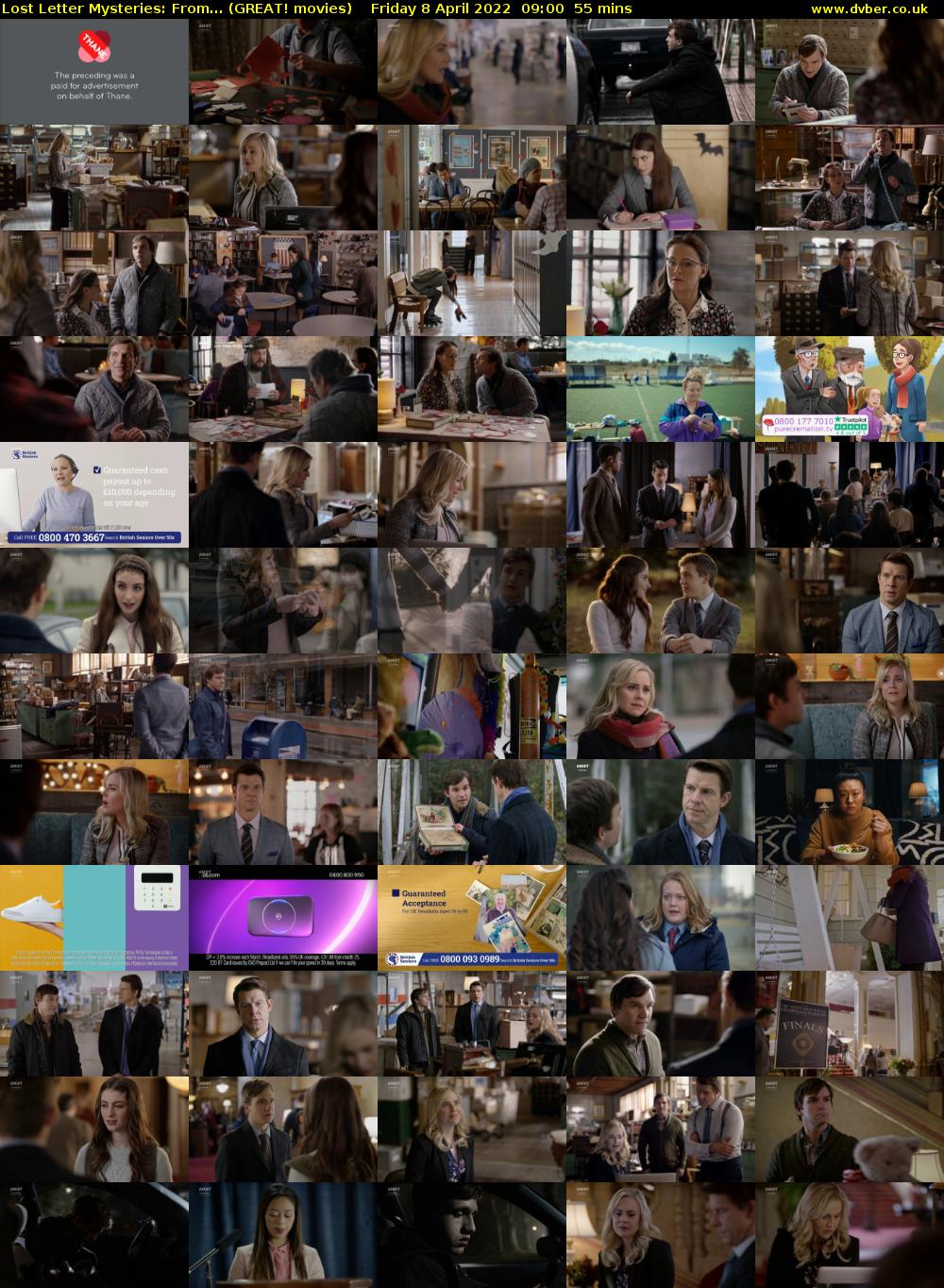 Lost Letter Mysteries: From... (GREAT! movies) Friday 8 April 2022 09:00 - 09:55