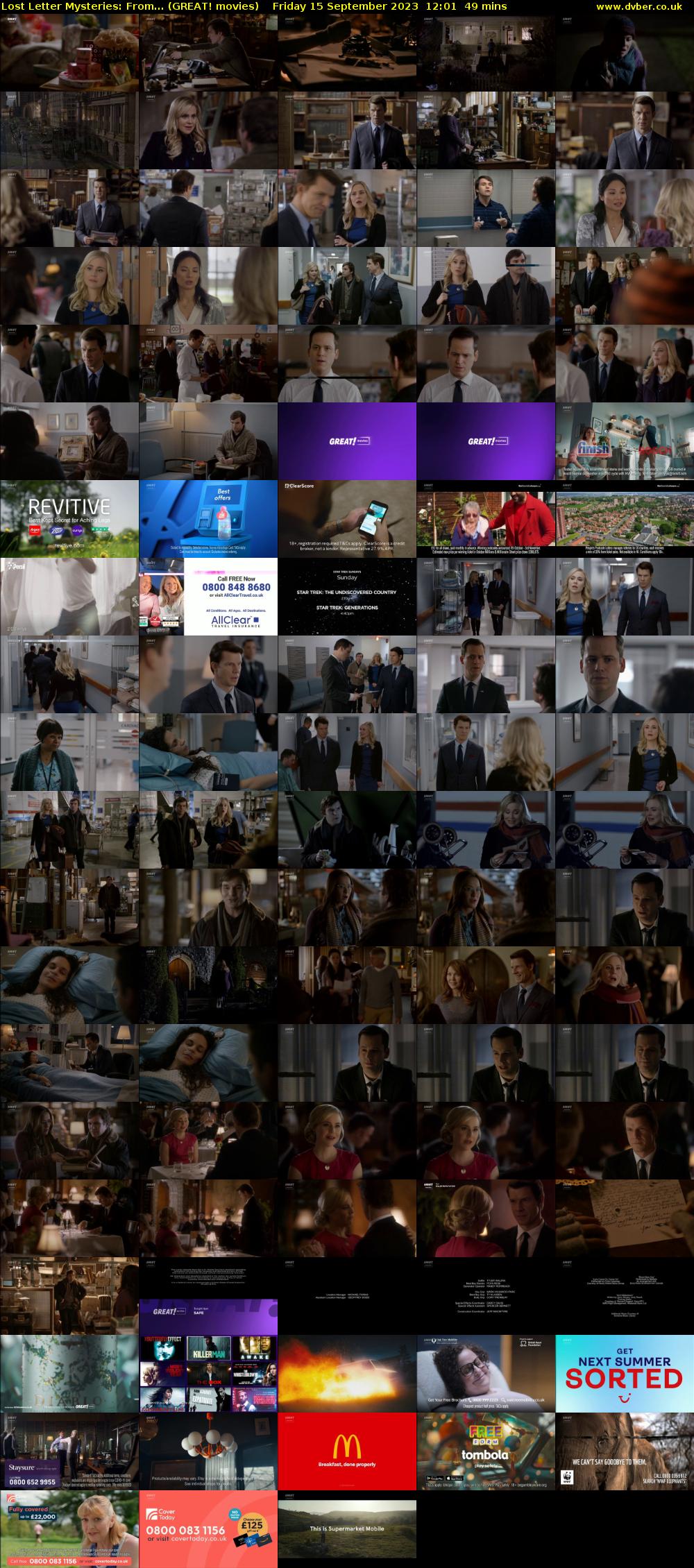 Lost Letter Mysteries: From... (GREAT! movies) Friday 15 September 2023 12:01 - 12:50
