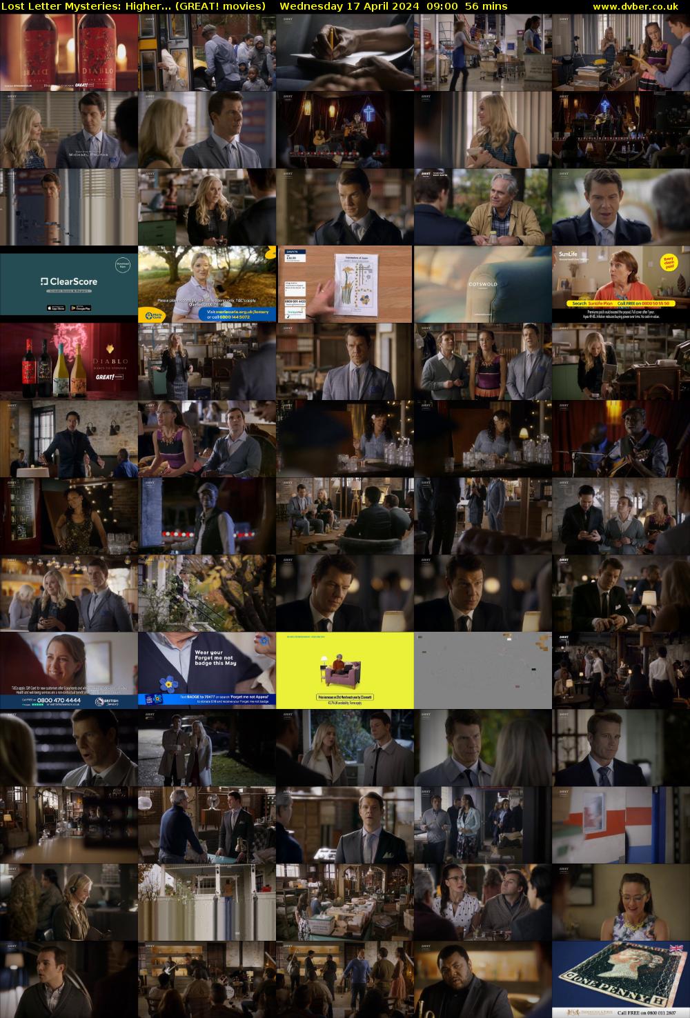 Lost Letter Mysteries: Higher... (GREAT! movies) Wednesday 17 April 2024 09:00 - 09:56