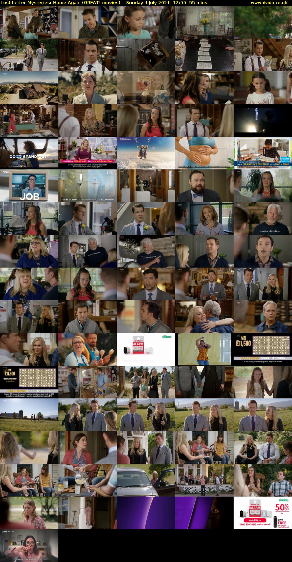 Lost Letter Mysteries: Home Again (GREAT! movies) Sunday 4 July 2021 12:55 - 13:50