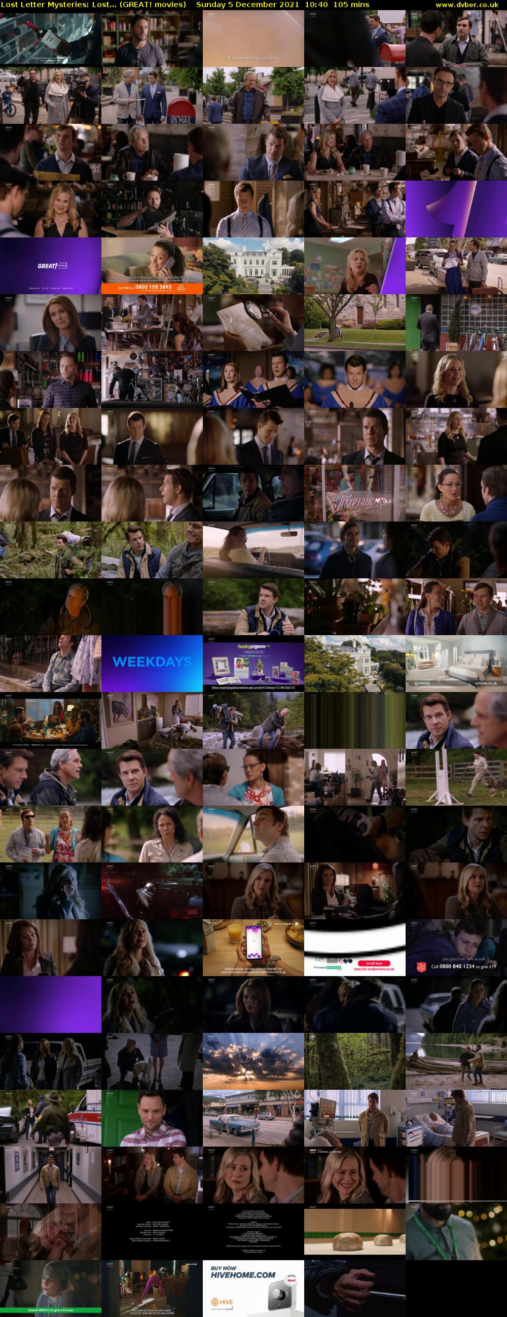 Lost Letter Mysteries: Lost... (GREAT! movies) Sunday 5 December 2021 10:40 - 12:25
