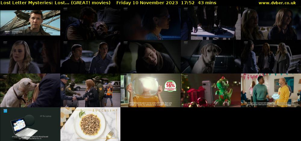 Lost Letter Mysteries: Lost... (GREAT! movies) Friday 10 November 2023 17:52 - 18:35