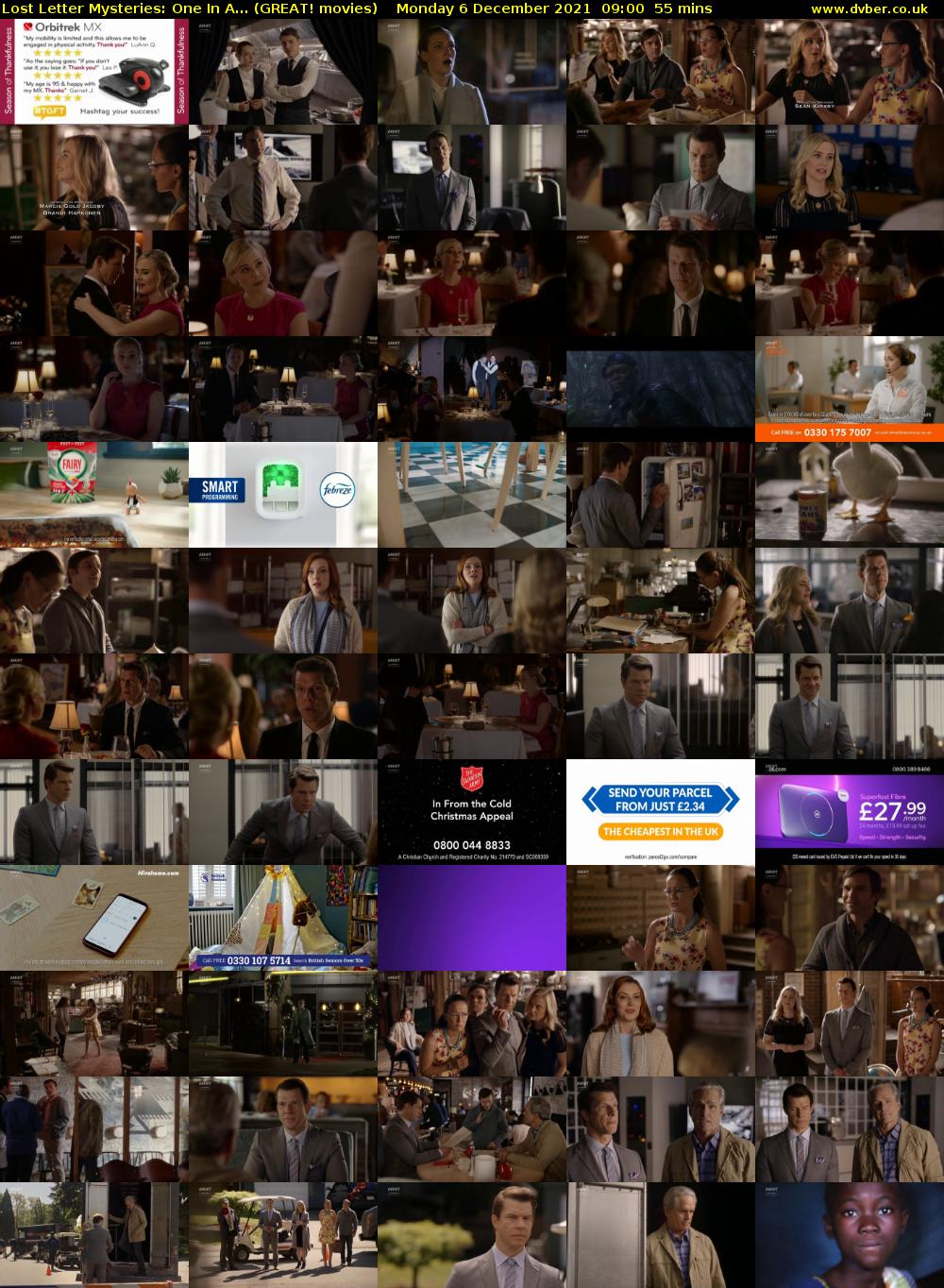 Lost Letter Mysteries: One In A... (GREAT! movies) Monday 6 December 2021 09:00 - 09:55